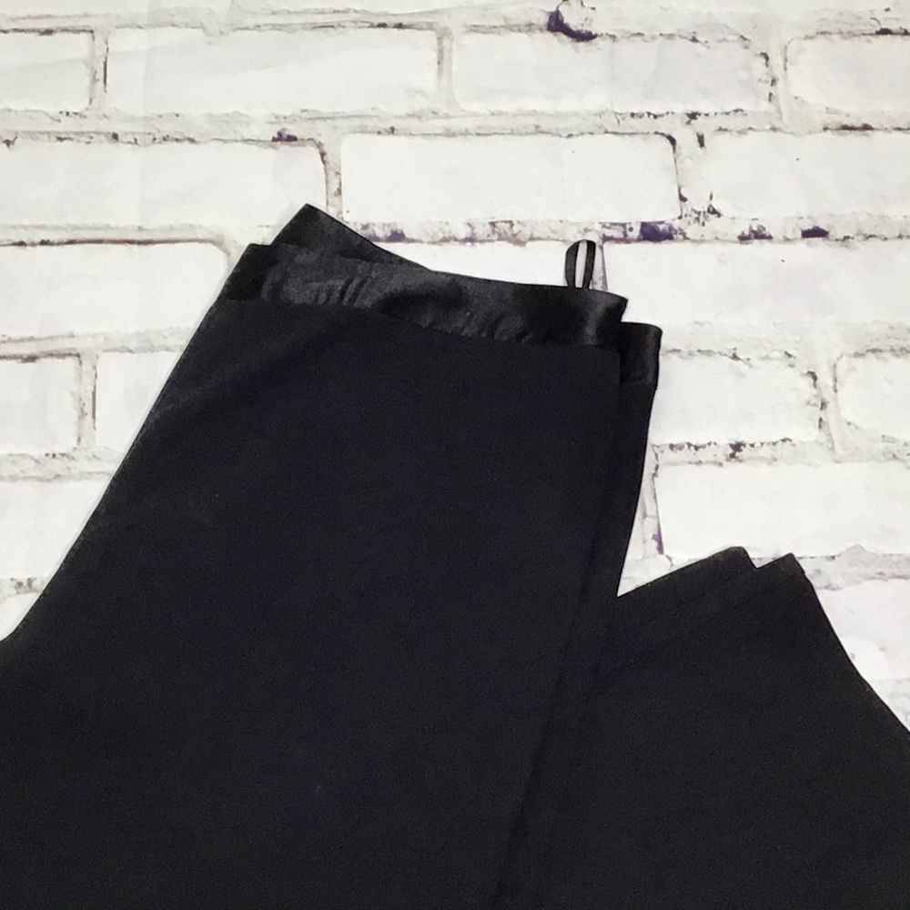 JB by Julie Brown Silk Ahoy black tuxedo satin waist cropped pants size 10 NWT - Picture 4 of 14